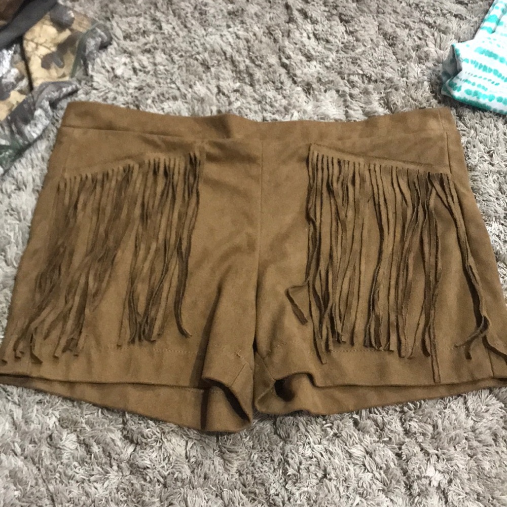 Fringe shorts